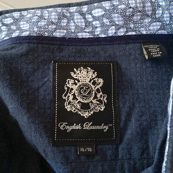 English Laundry navy and black patterned button up - Picture 3 of 5